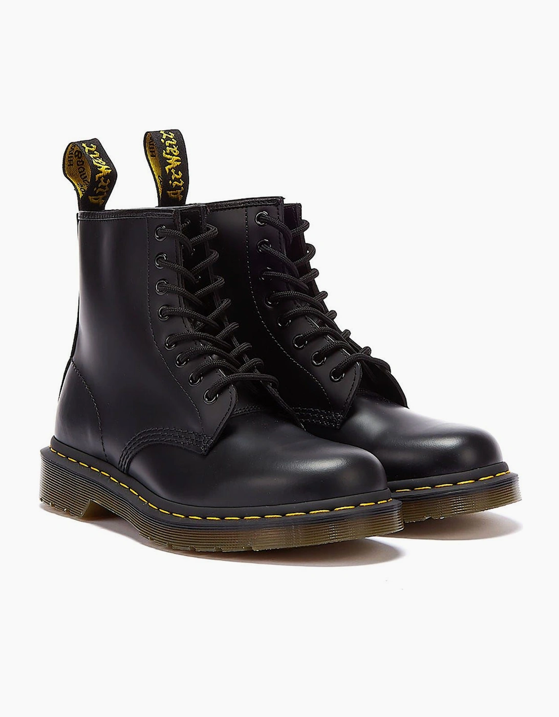 Dr. Martens Black 1460 Smooth Leather Lace Up Boots Size 12 - Image 4