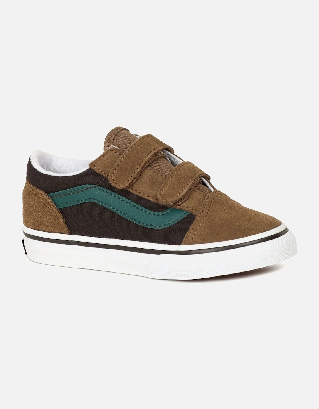 Girl's Old Skool V Tod Kids Infant Canvas Shoes - Brown - Size: 4.5/F (Standard)