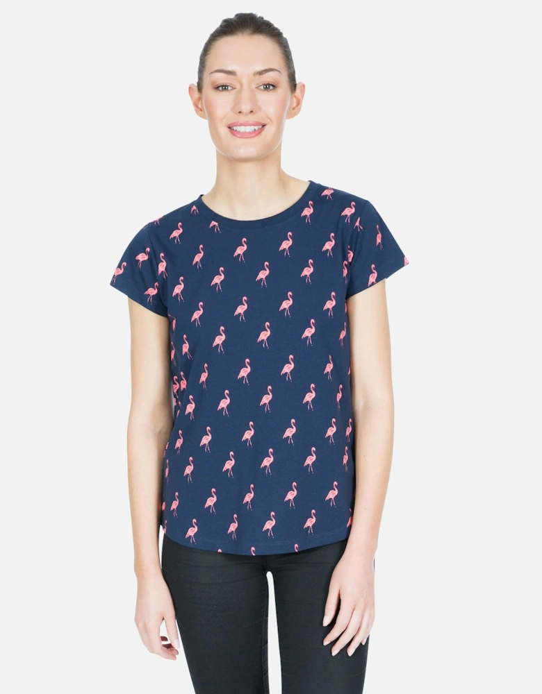 Womens Carolyn Short Sleeved Patterned T Shirt