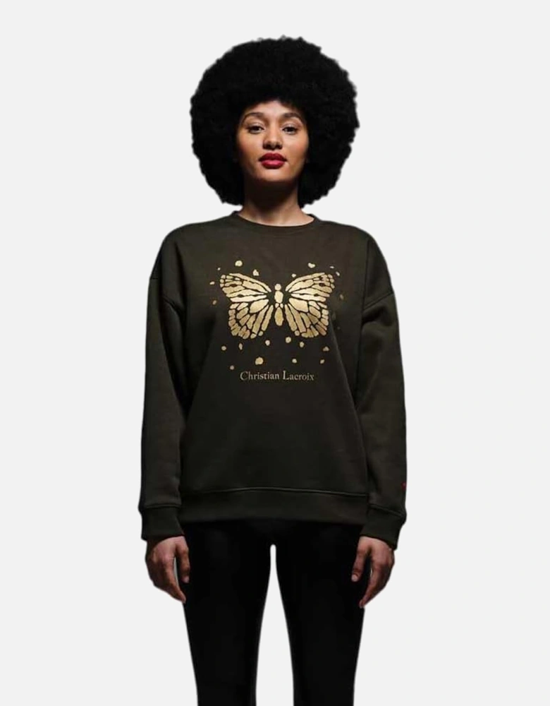 Womens/Ladies Christian Lacroix Beauvision Butterfly Sweatshirt