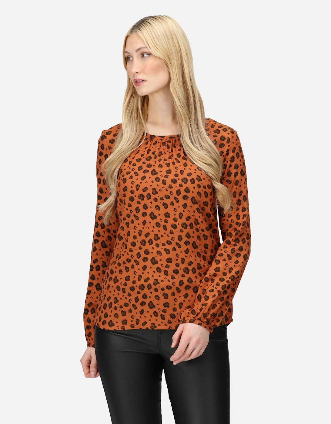 Womens/Ladies Hadria Animal Print Blouse