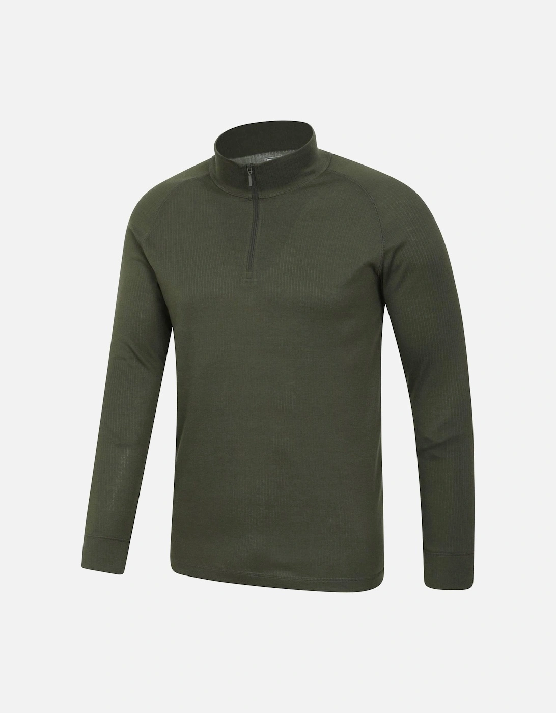 Mens Talus Zip Neck Long-Sleeved Thermal Top