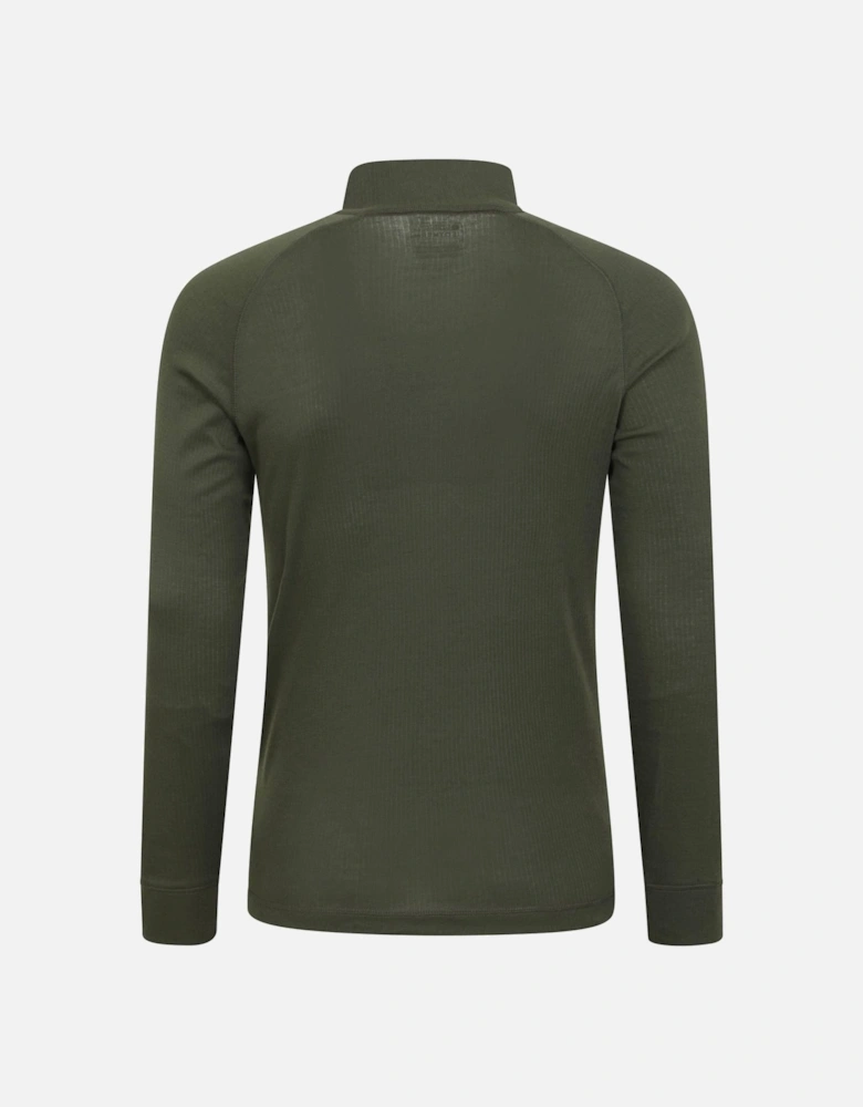 Mens Talus Zip Neck Long-Sleeved Thermal Top