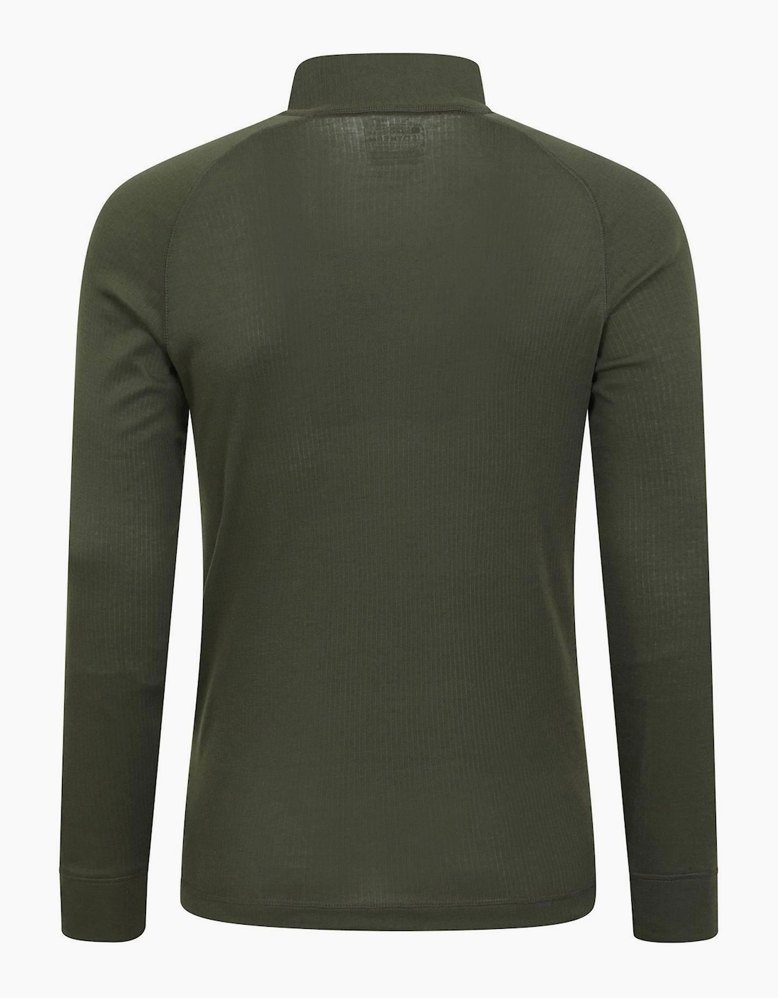 Mountain Warehouse Men's Green Talus Zip Neck Long-Sleeved Thermal Top - Size: 4XL