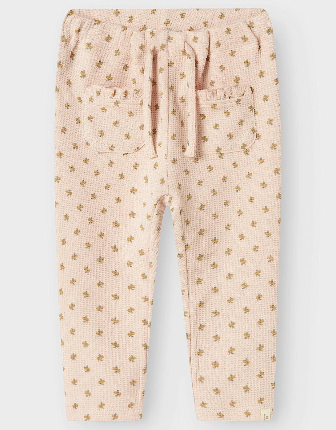 Baby Girls Printed Trousers - Peach Whip, 2 of 1