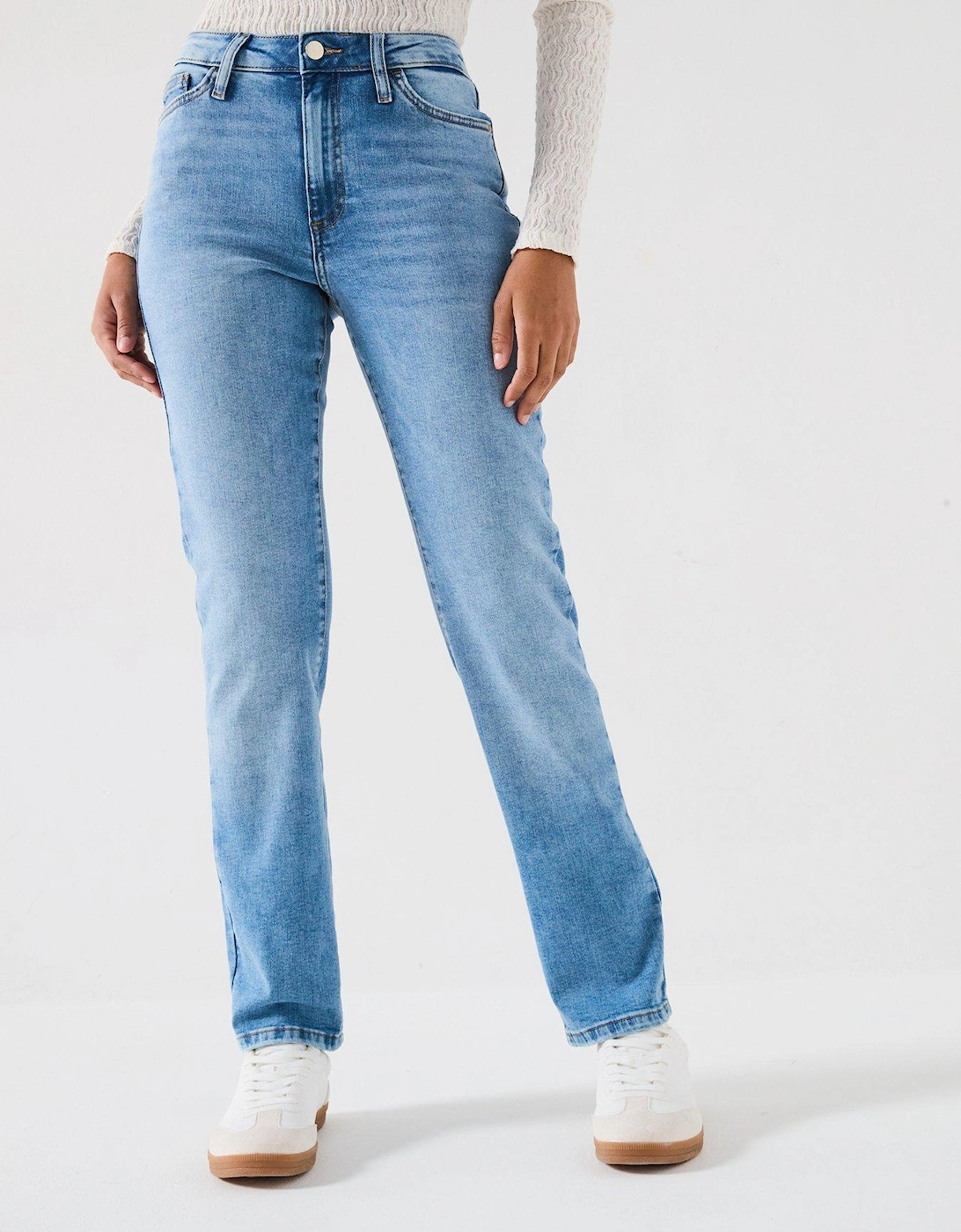 Authentic Straight Leg Jeans - Light Wash, 2 of 1