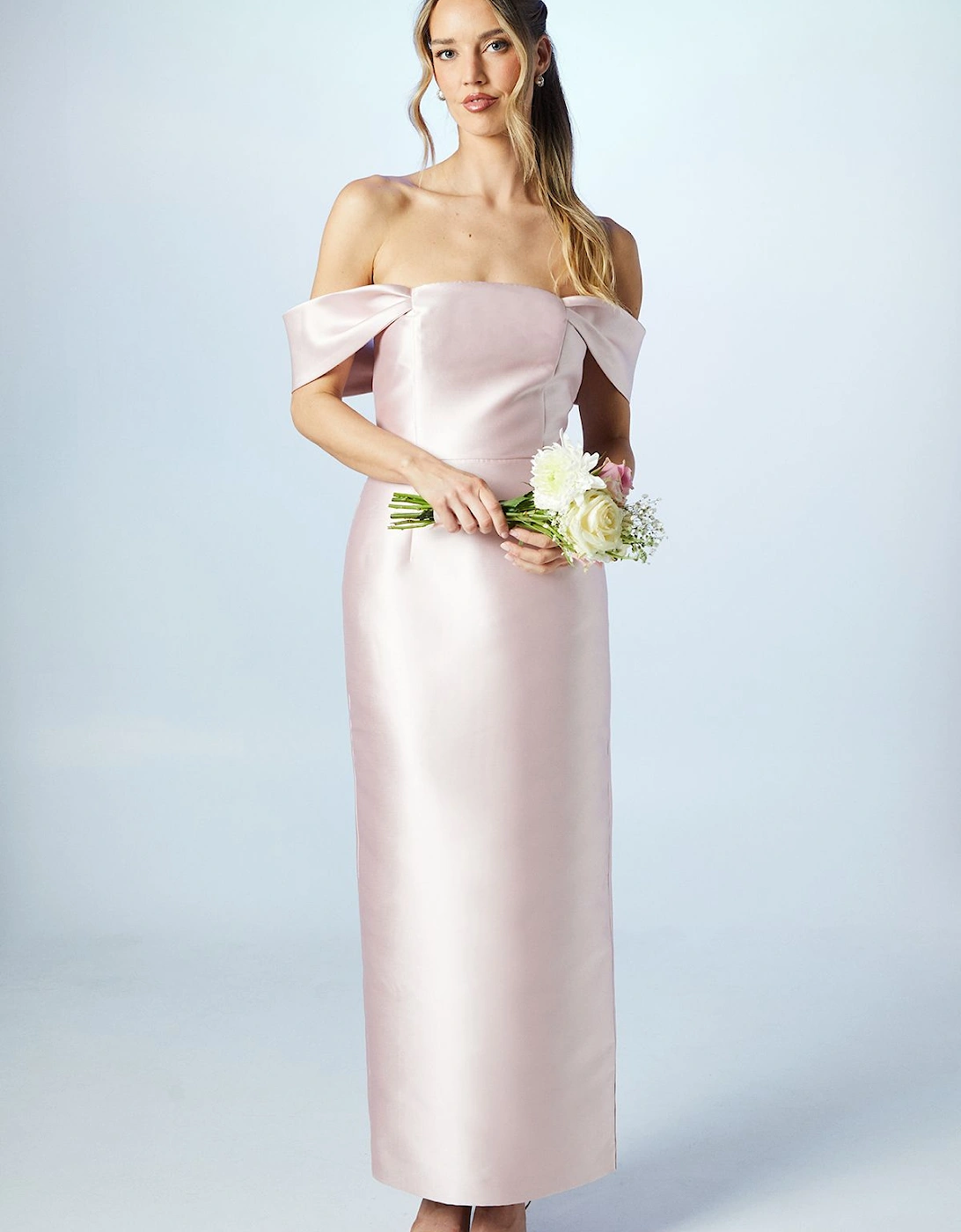 Twill Column Bridesmaids Dress, 2 of 1