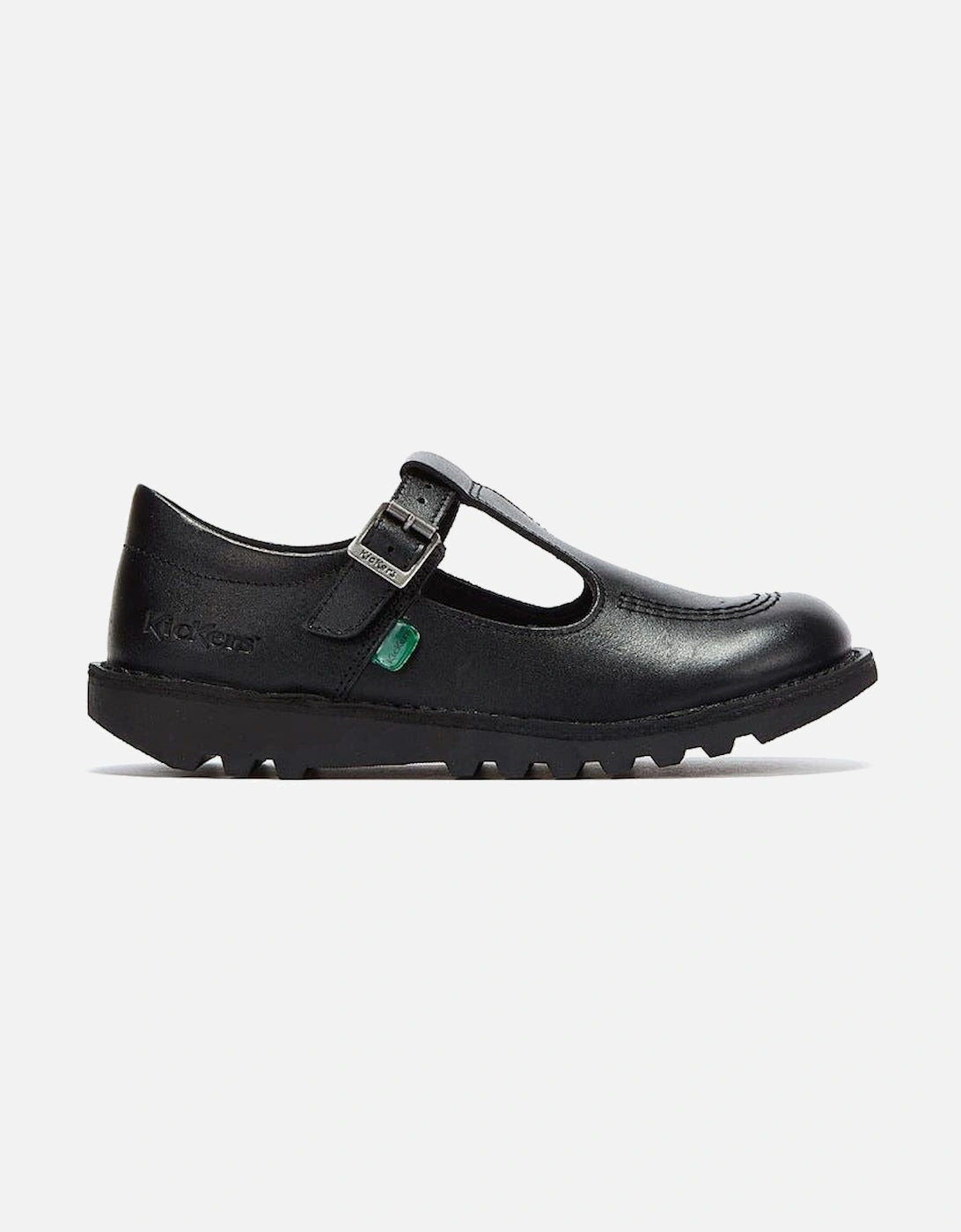 Kick T Infant Black Leather Shoes