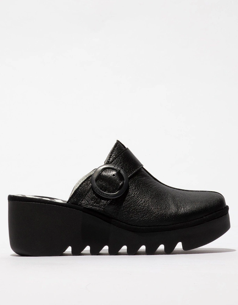 Blok Closed Toe Clog - Black