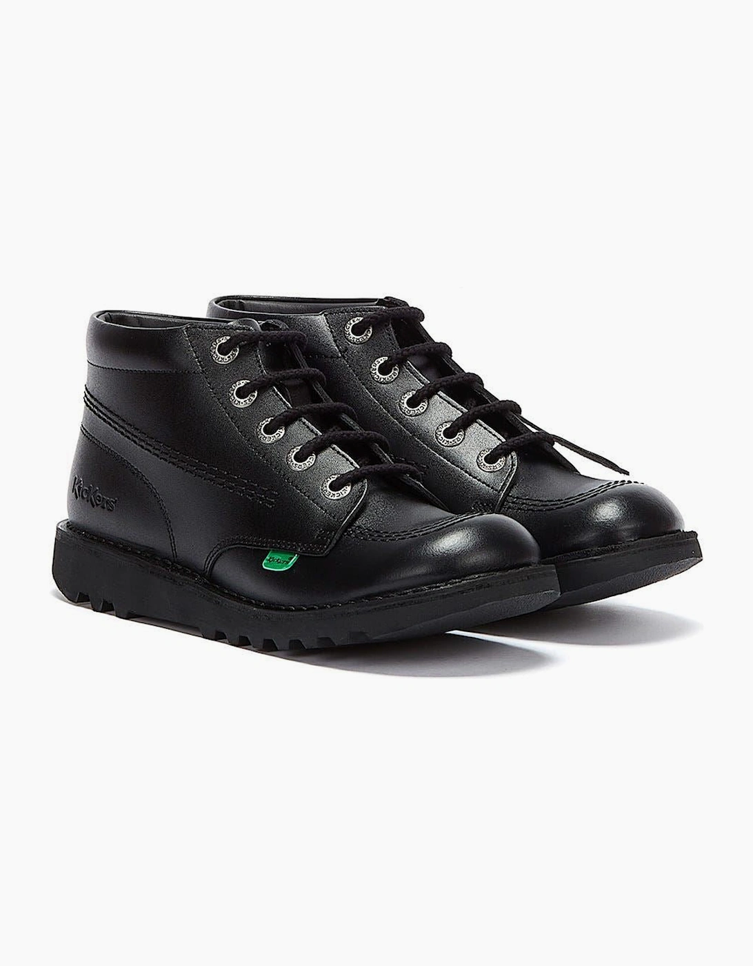 Kickers Unisex Black - 1-Kf0000579btw Yt Kick Hi Core  Size 6 Kids