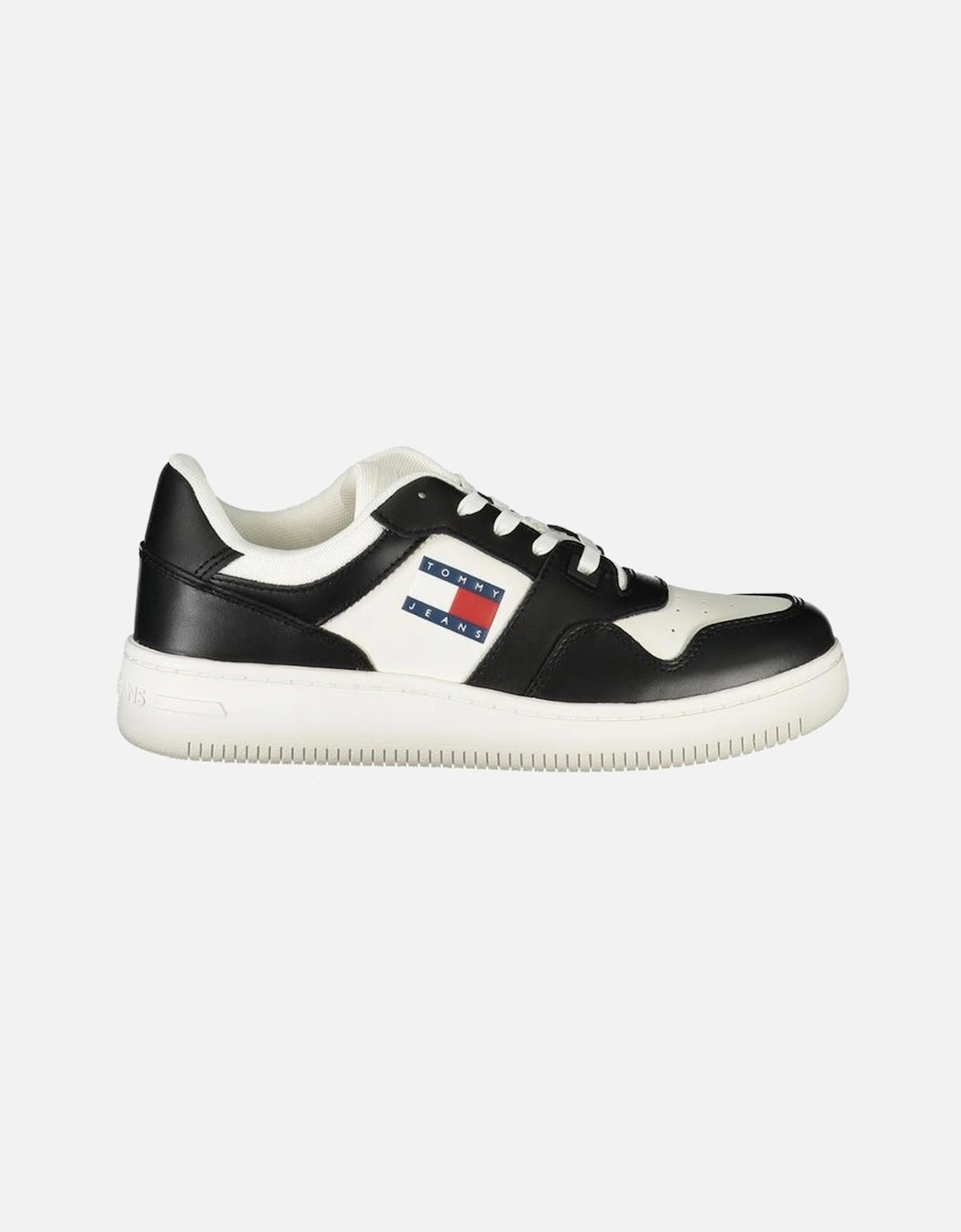 Leather High-Top Sneakers with Metallic Accents Women - White, 4 of 3
