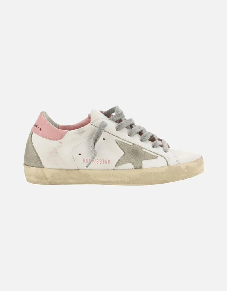 Calfskin Super Star Sneakers with Iconic Star Design Women - White