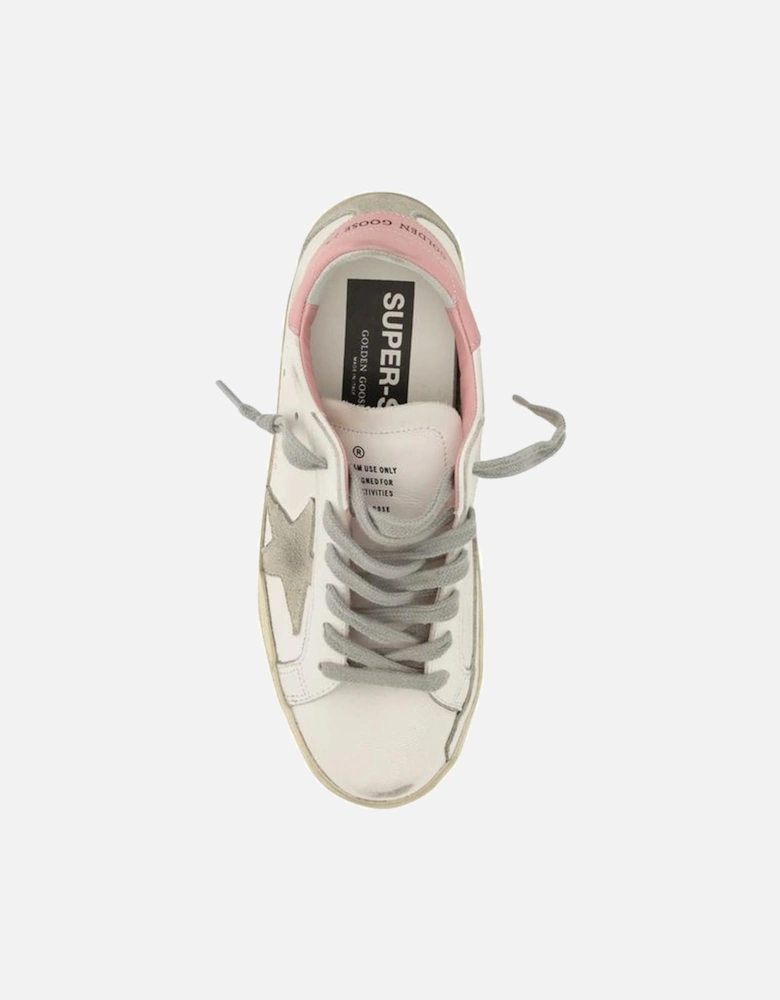 Calfskin Super Star Sneakers with Iconic Star Design Women - White
