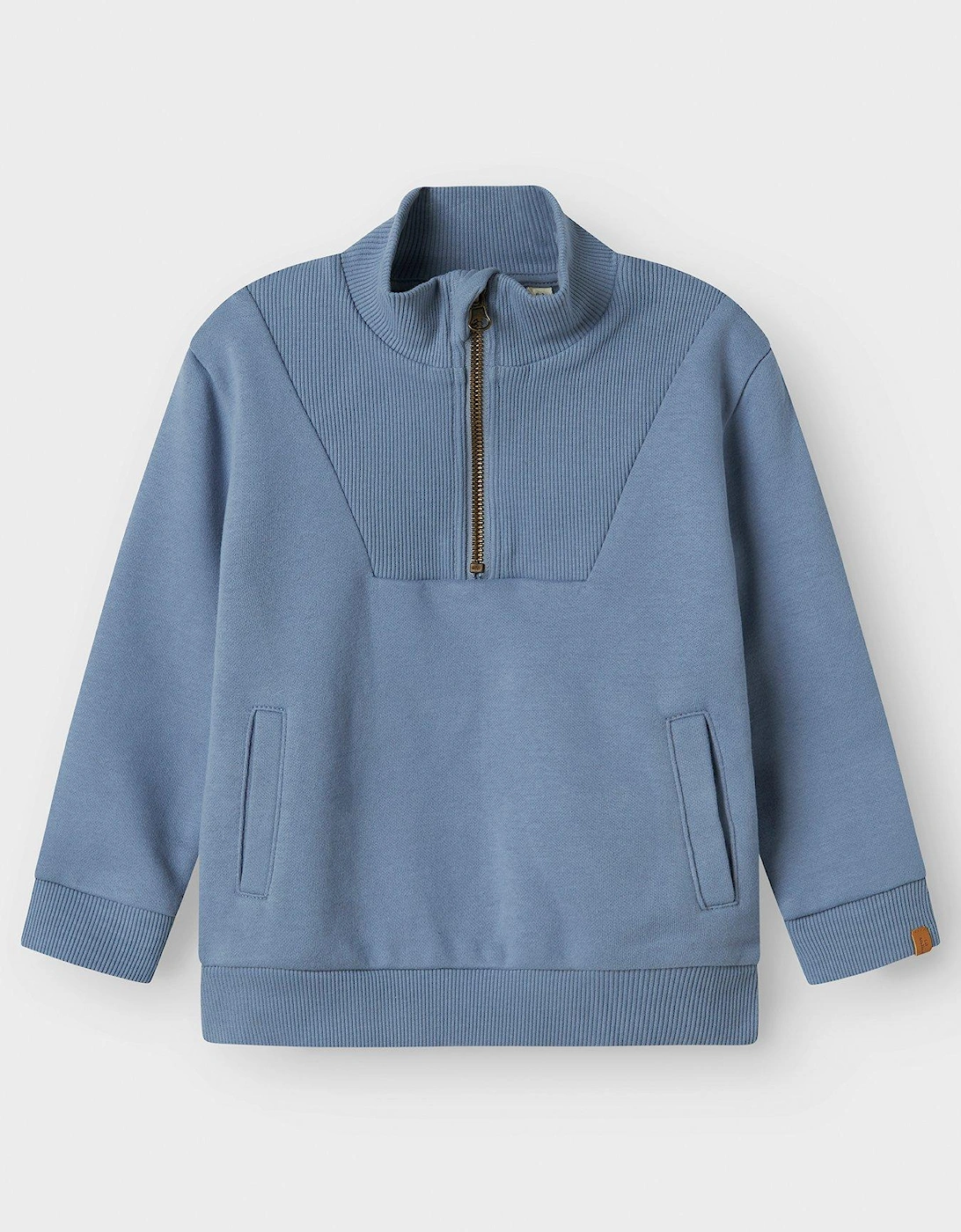 Mini Boys Half Zip Sweat - Troposphere - Blue, 2 of 1