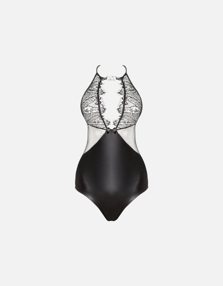 Luxury Bra Halter Lace by Women - Black Lingerie