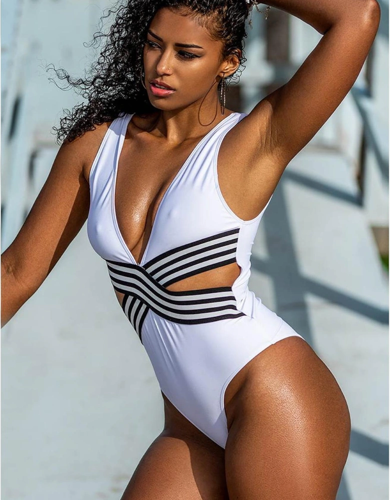 Luxury Bra Satin by Women - White Swimwear