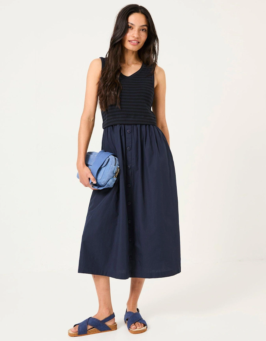 Sal Midi Dress - Navy