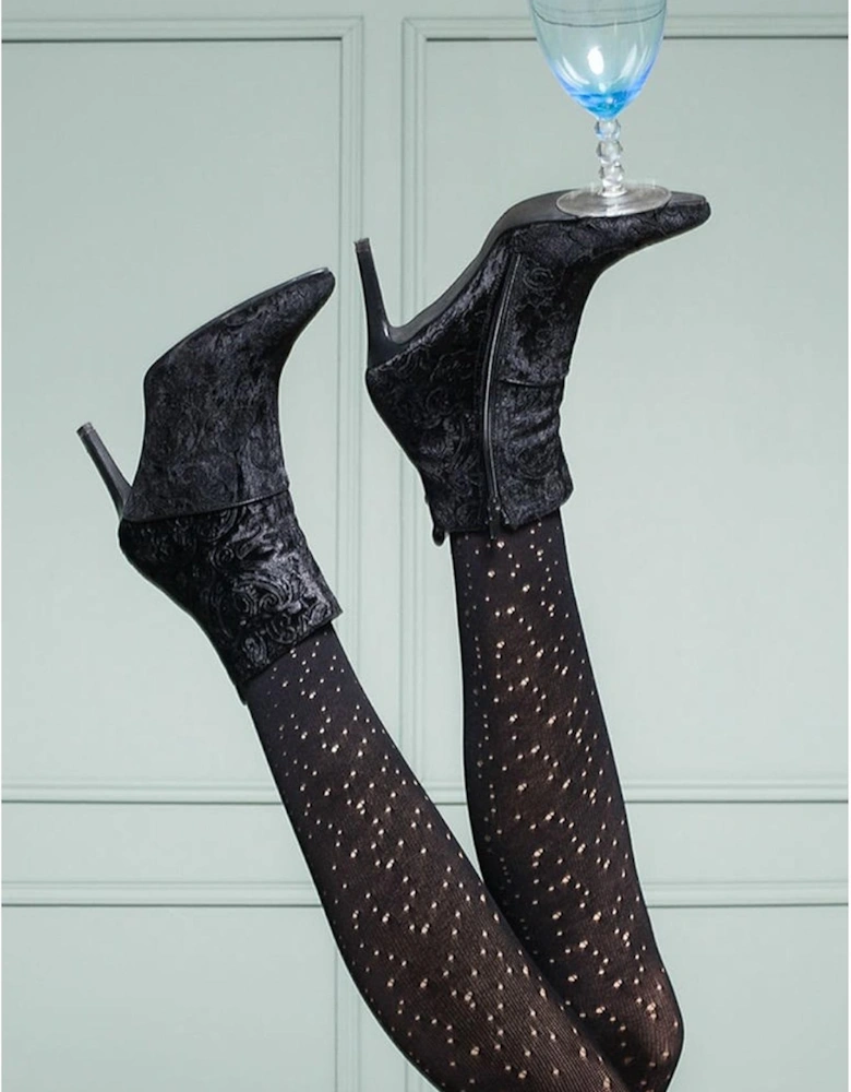 Velvet hosiery by Women - Black