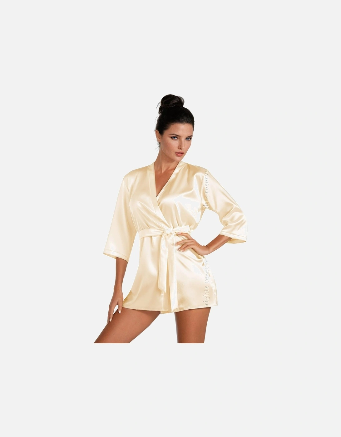 Satin nightwear by Women - Cream, 4 of 3