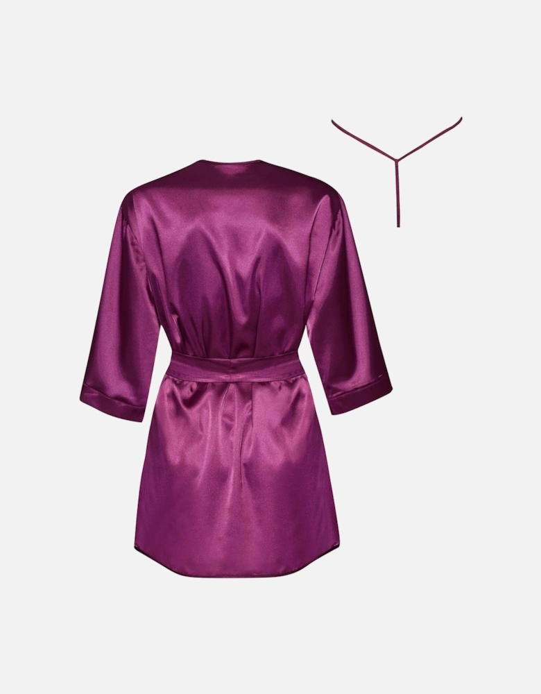 BN6673 Peignoir Burgundy Women - Default Title Nightwear