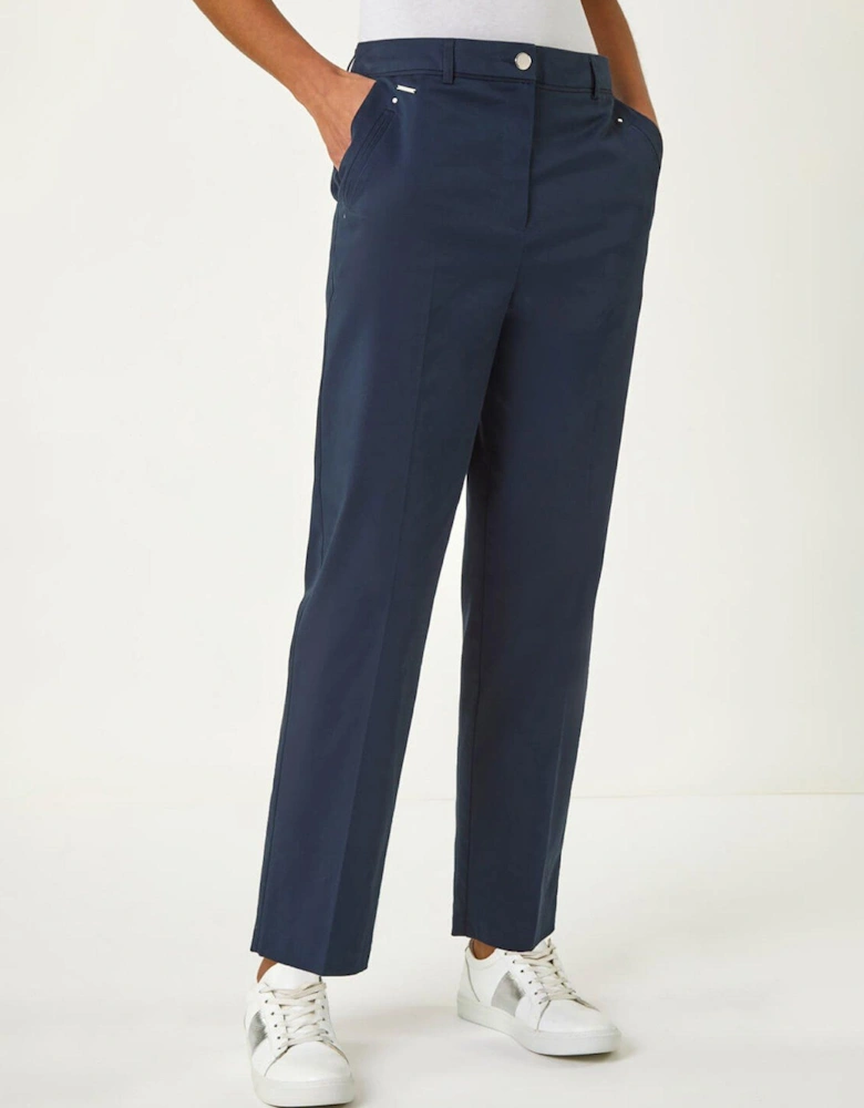 Cotton Full Length Stretch Trouser