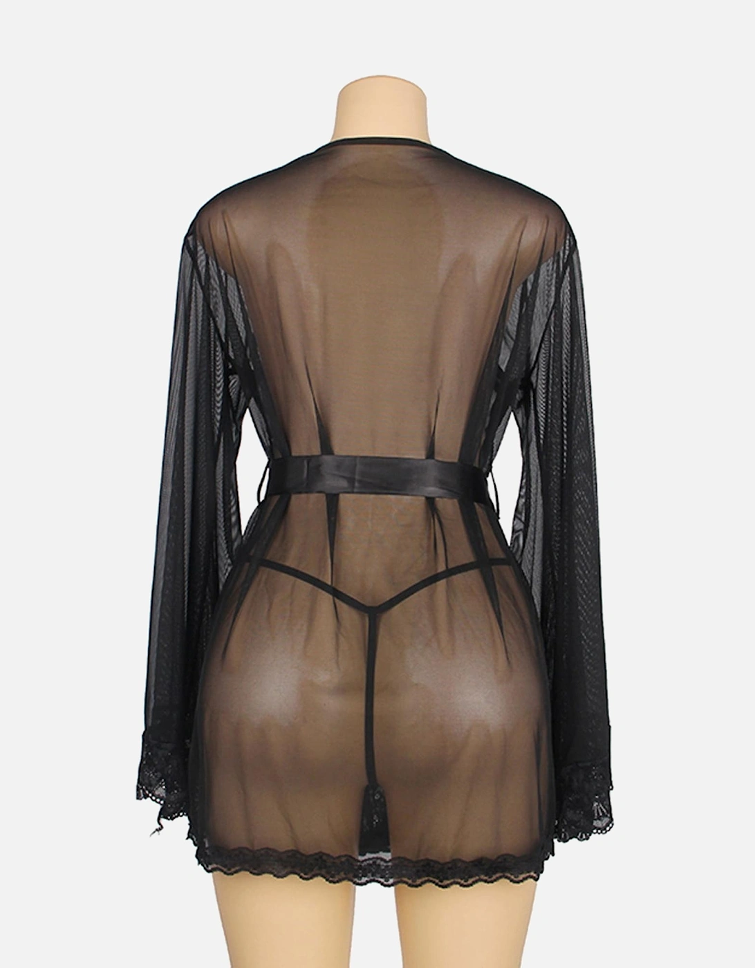 Satin nightwear Lace by Women - Black