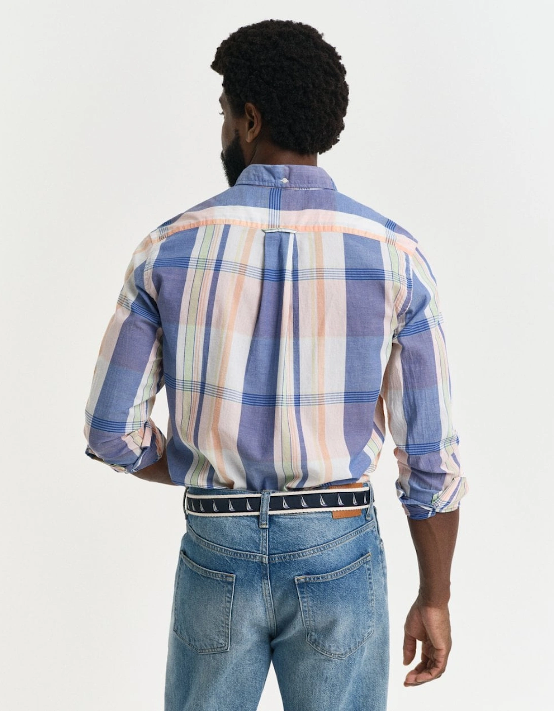 Mens Regular Fit Indian Madras Shirt