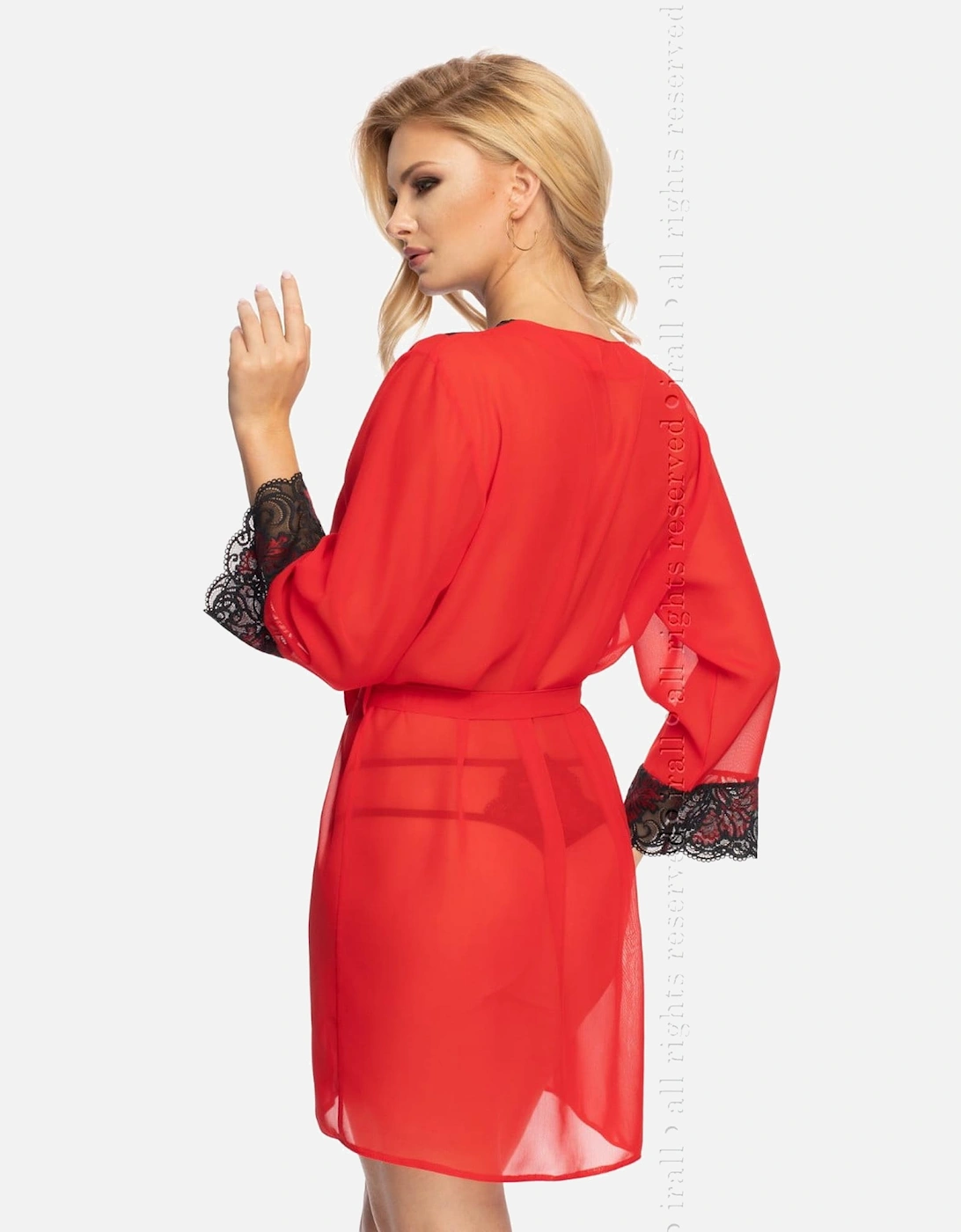 Lace nightwear by Women - Red