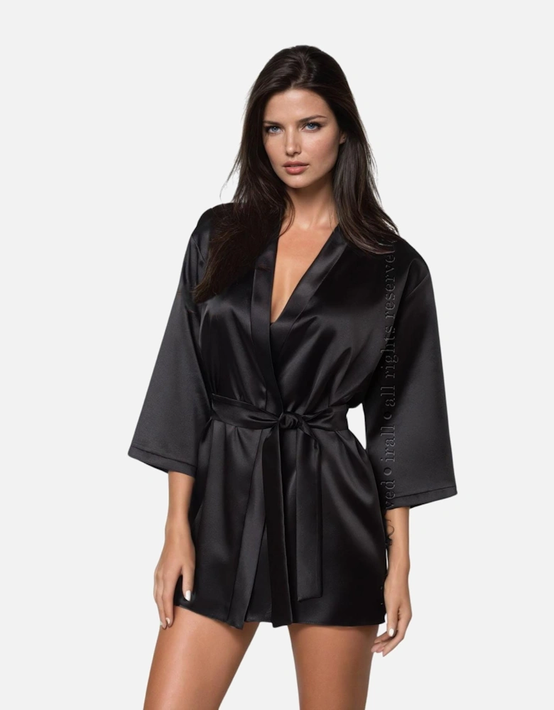 Satin nightwear by Women - Black