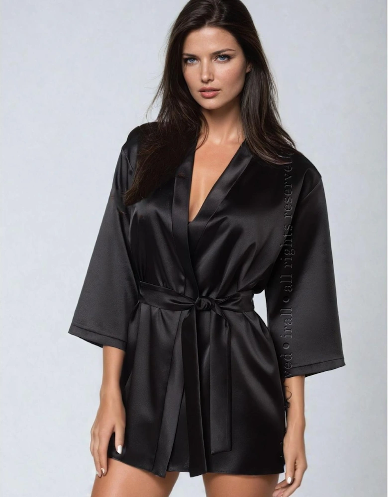Satin nightwear by Women - Black