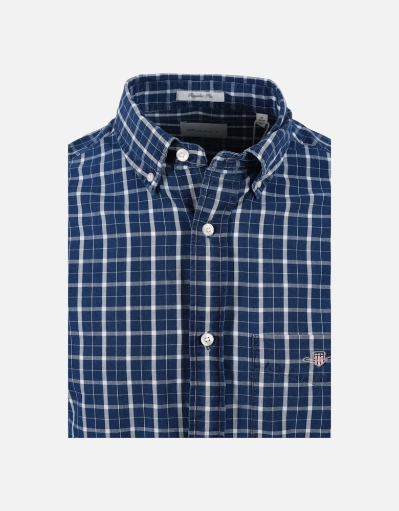 Reg Indigo Check Shirt Dark Indigo