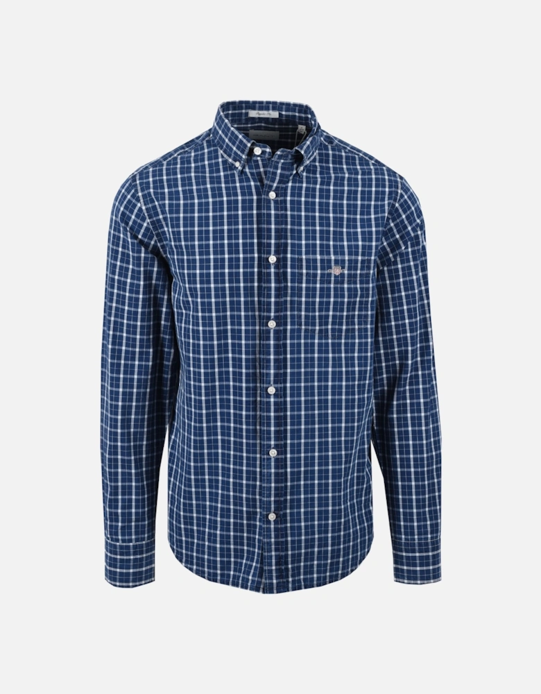 Reg Indigo Check Shirt Dark Indigo