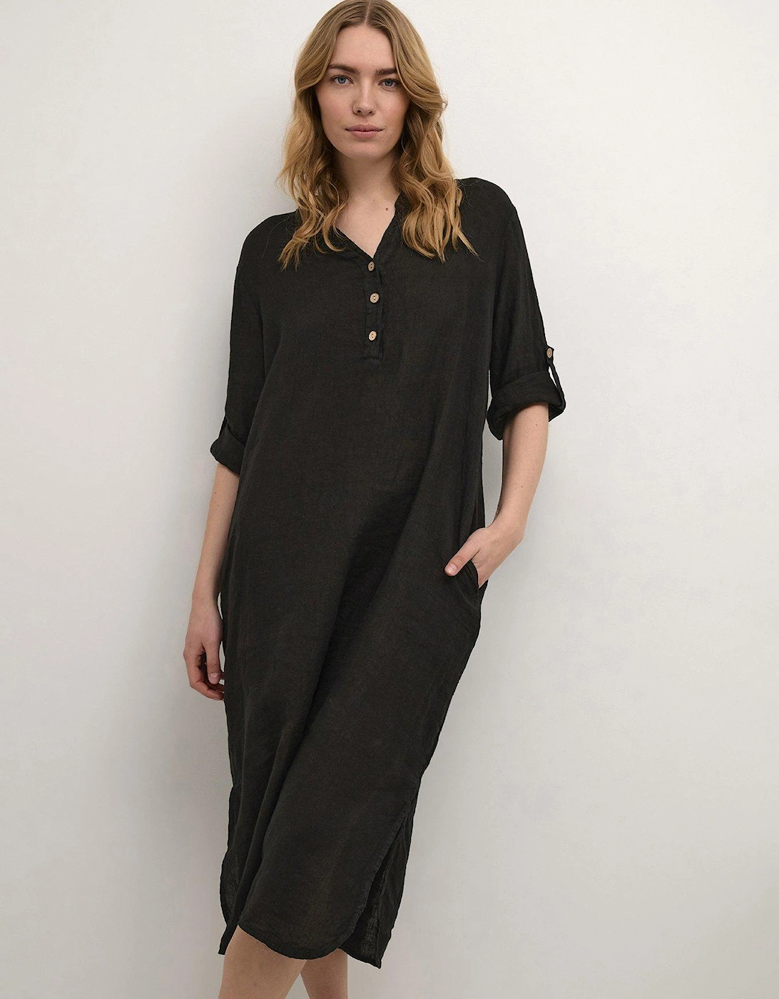 Bellis Kaftan Dress - Black, 2 of 1