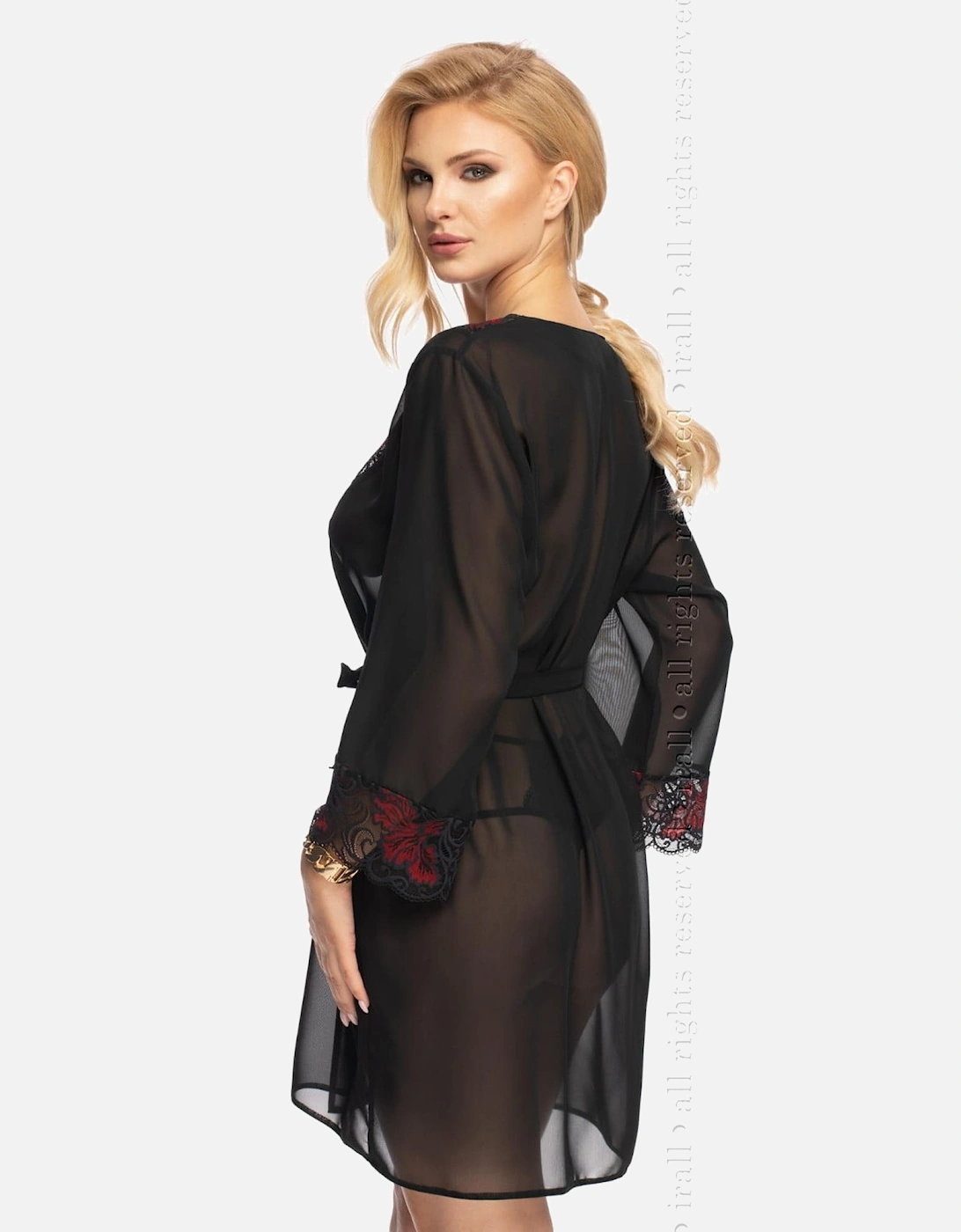 Lace nightwear by Women - Black
