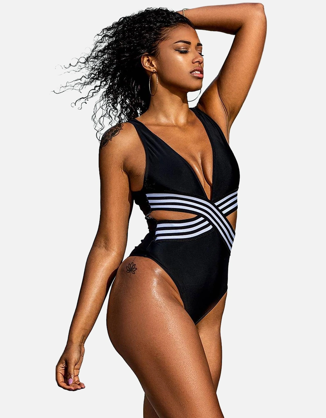 Luxury Bra Satin by Women - Black Swimwear