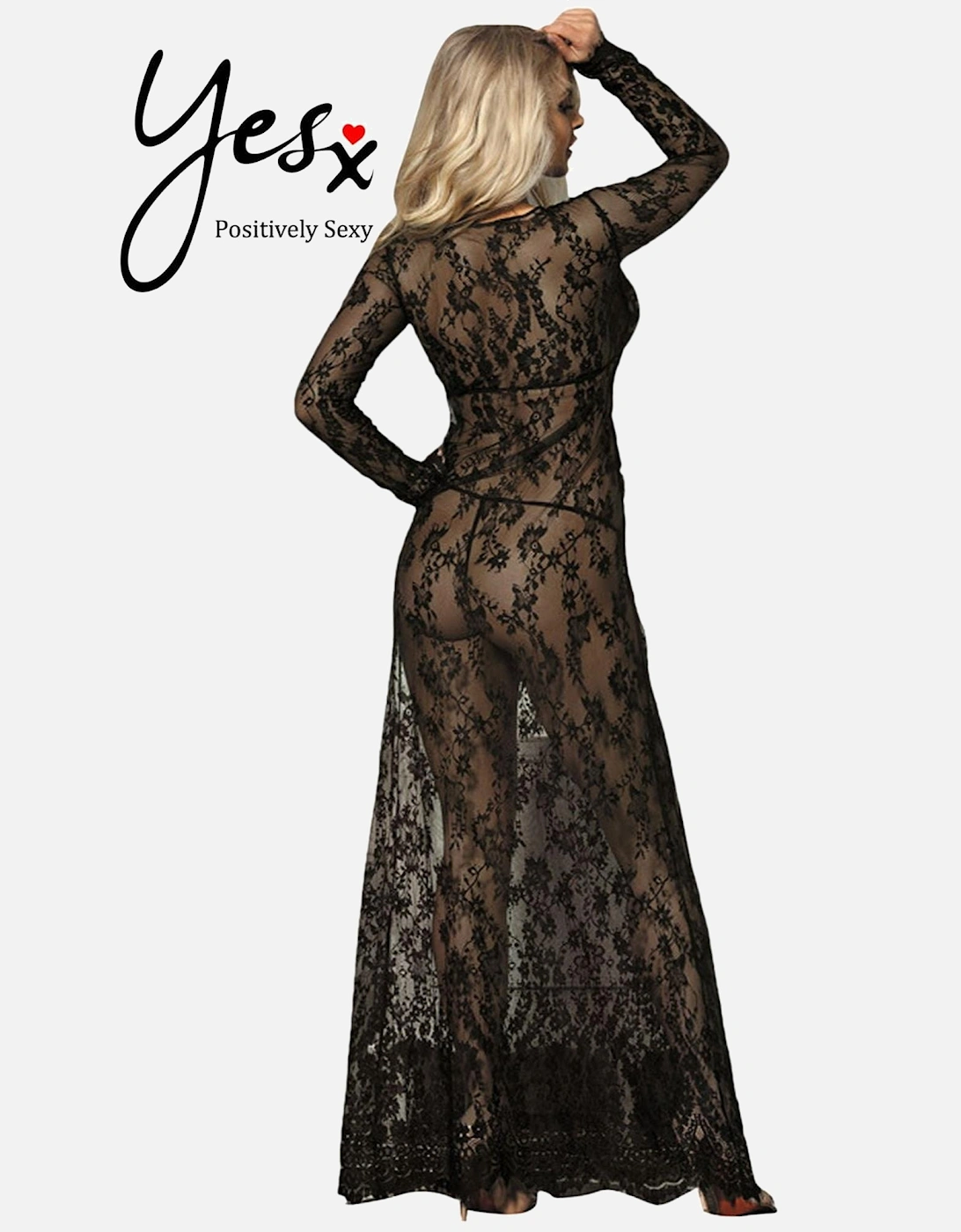 Satin nightwear Lace by Women - Black