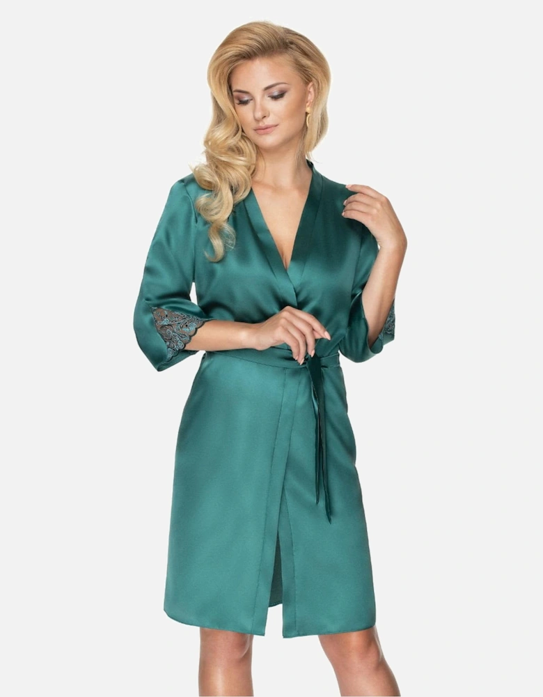 Satin nightwear by Women - Dark Green