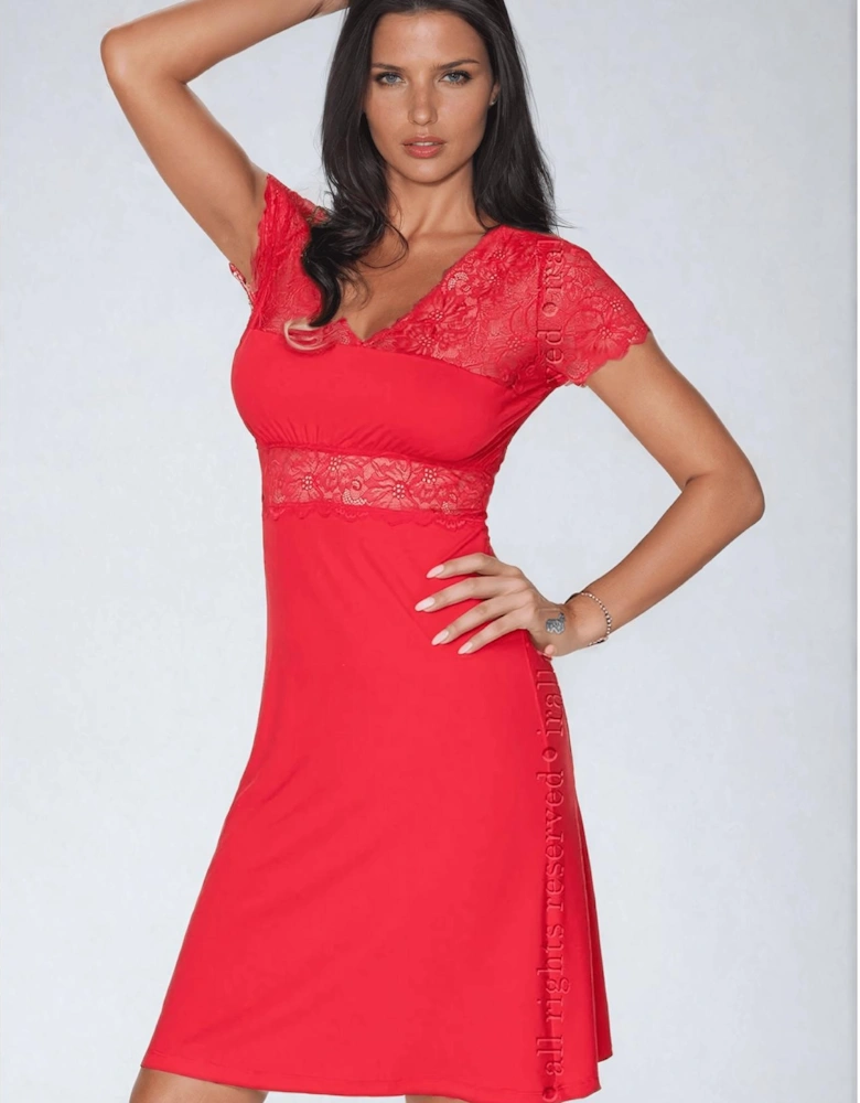 Lace nightwear by Women - Red