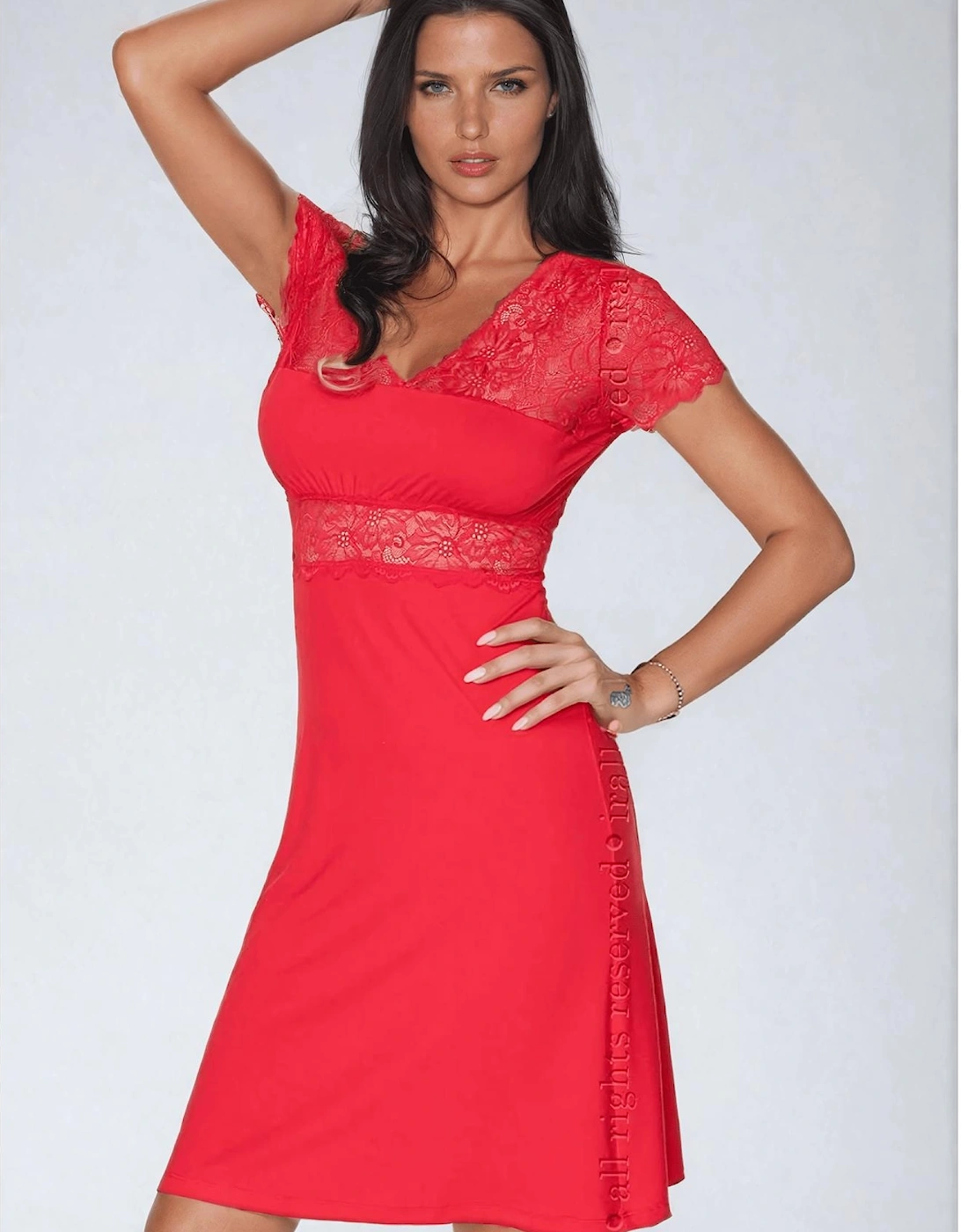 Lace nightwear by Women - Red, 4 of 3