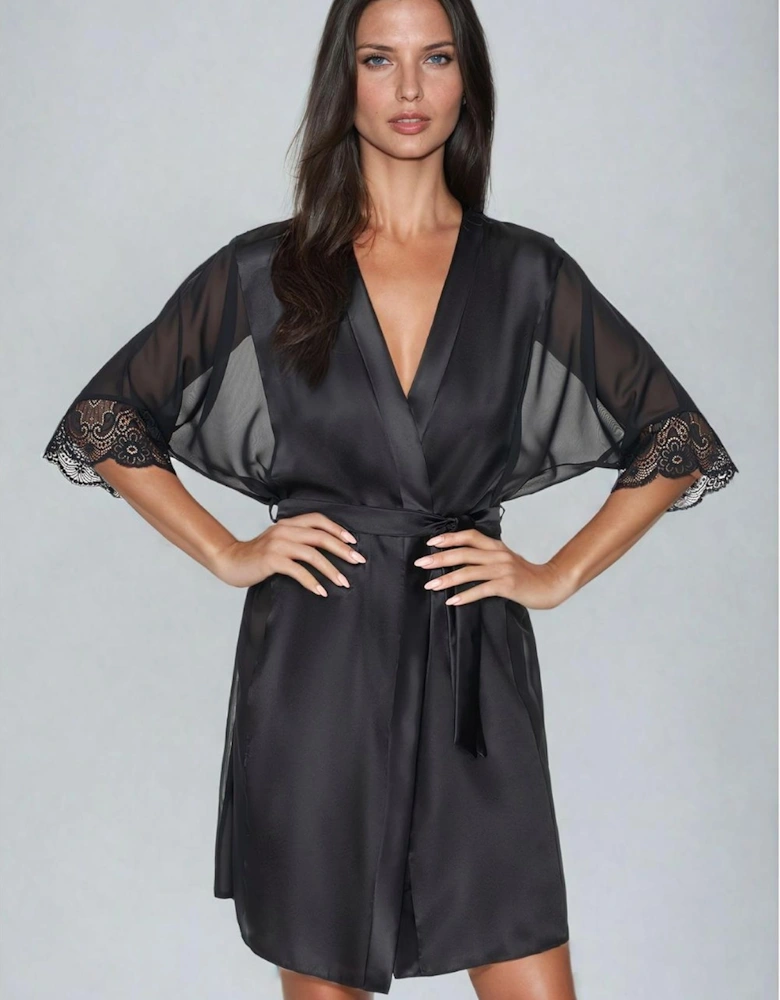 Satin nightwear Lace by Women - Black