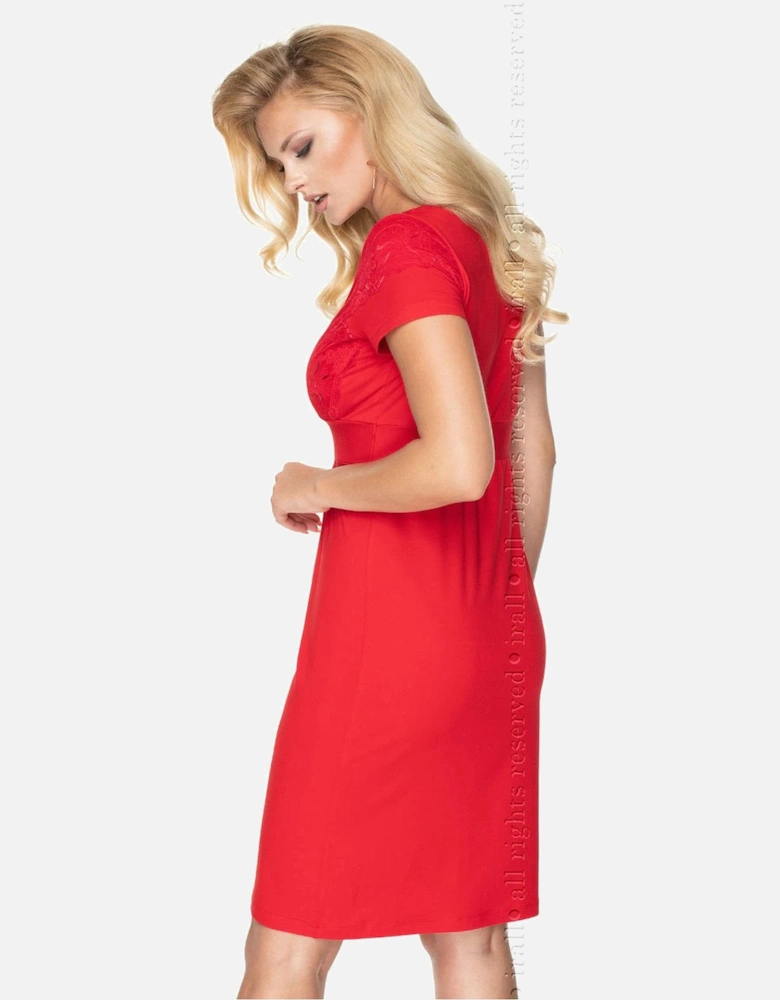 Satin nightwear Lace by Women - Red