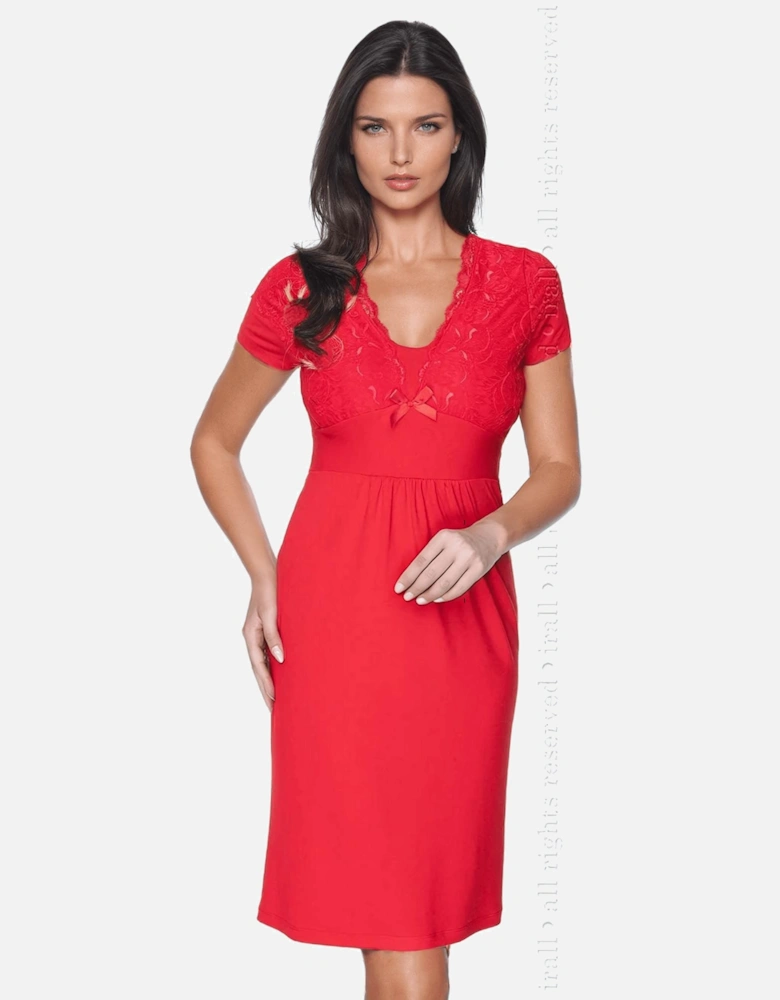 Satin nightwear Lace by Women - Red