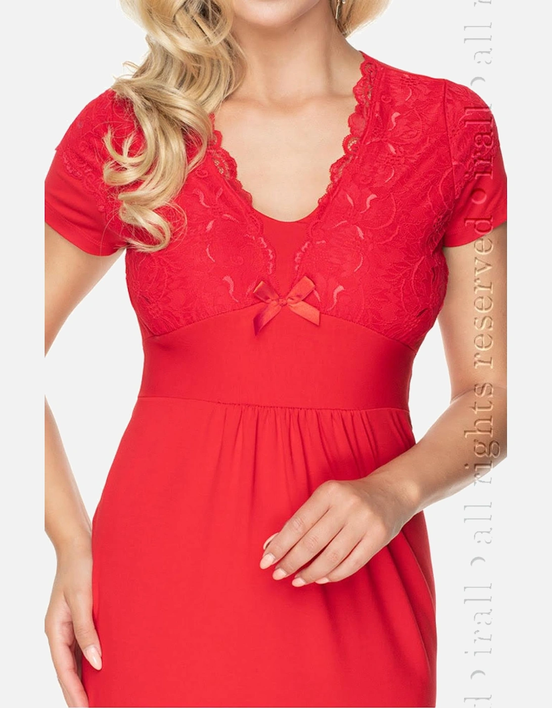 Satin nightwear Lace by Women - Red