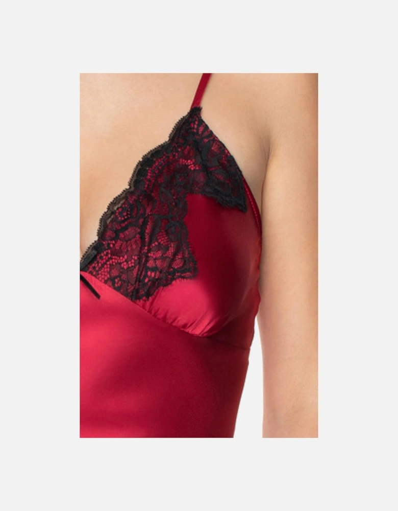 Satin nightwear Lace by Women - Red