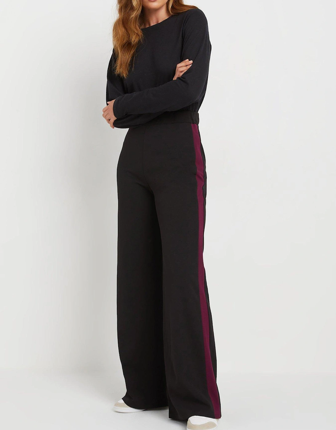 Tall Stripe Wide Leg Trouser 34", 2 of 1