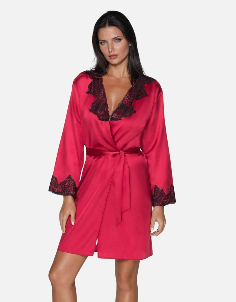 Satin nightwear Lace by Women - Red