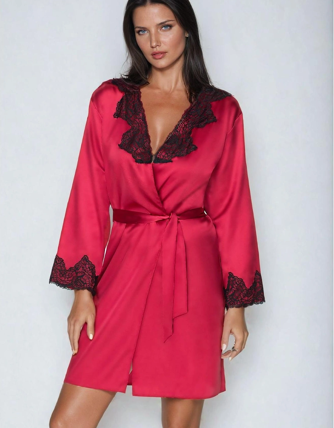 Satin nightwear Lace by Women - Red