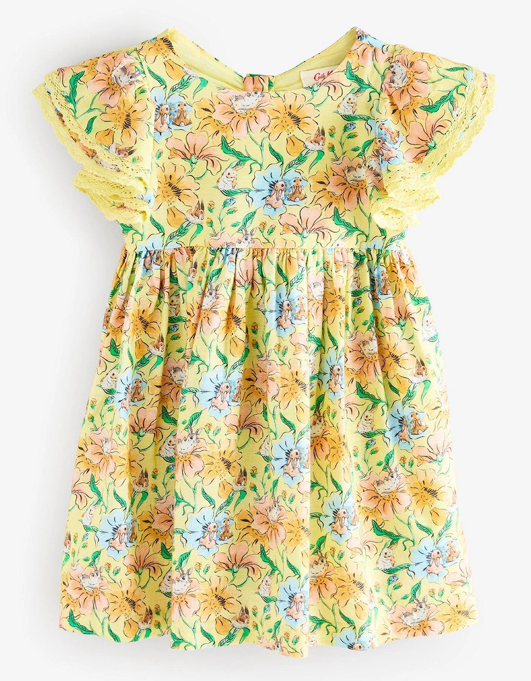 Yellow Bunny Print Dress, 2 of 1