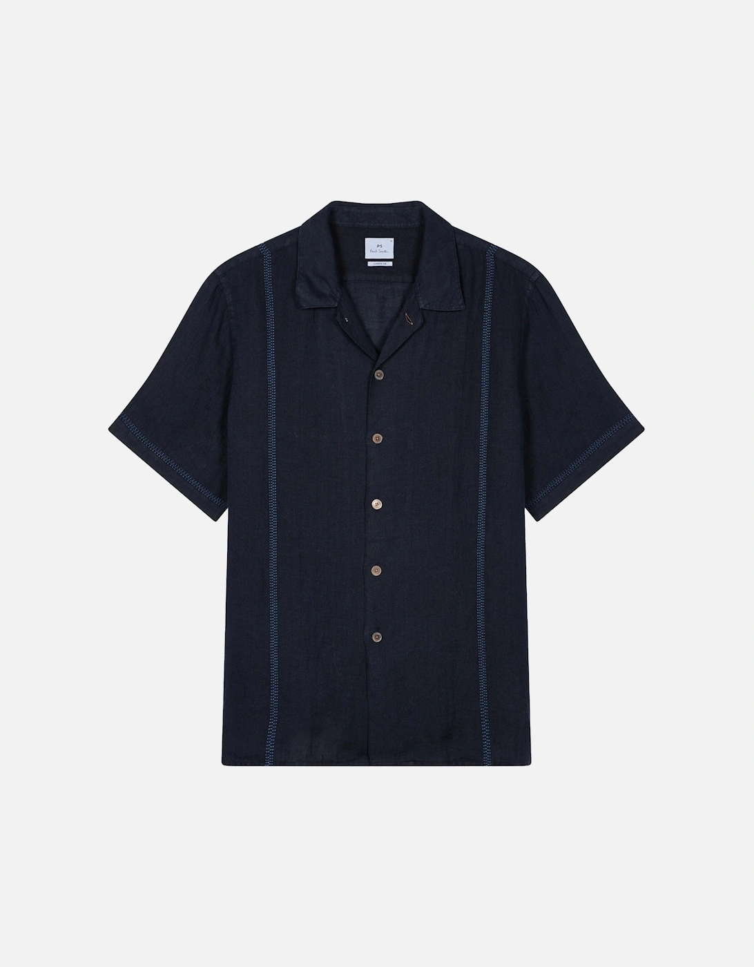 PS Stripe Detail SS Shirt Navy, 5 of 4