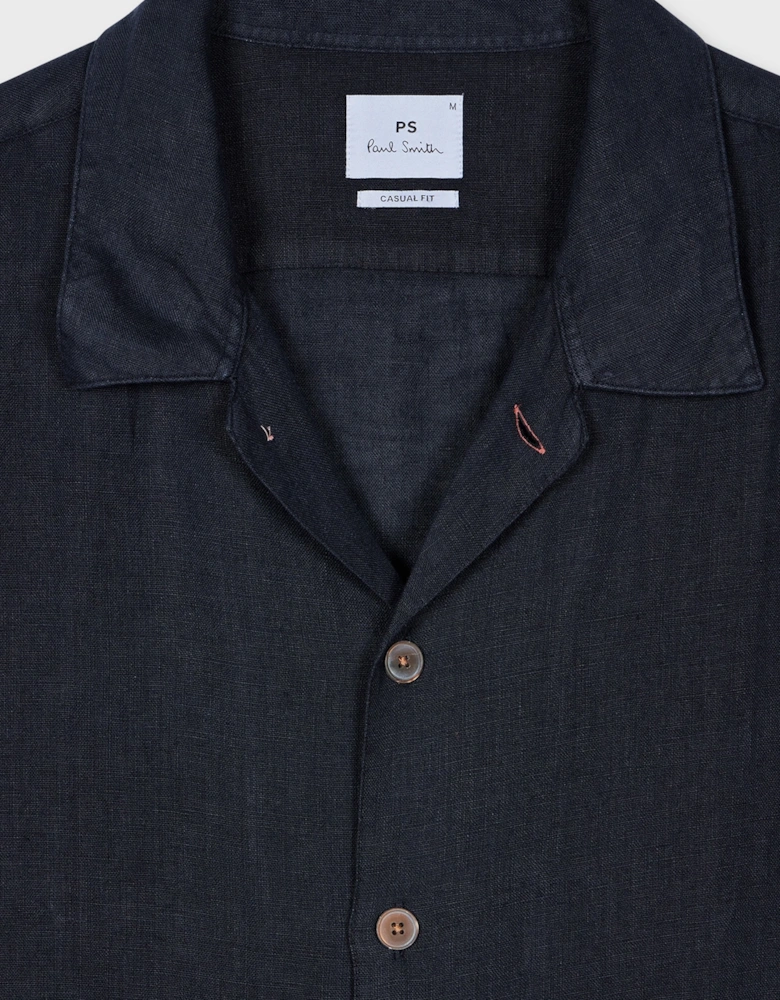 PS Stripe Detail SS Shirt Navy